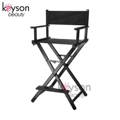 China Keyson Lightweight Collapsible Professional Foldable Aluminum Makeup Artist Director Chair with Custom Logo for sale