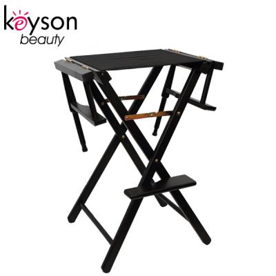 China Keyson Folding Lightweight And Foldable Professional Large Black Aluminum Director Chair With Custom Logo for sale