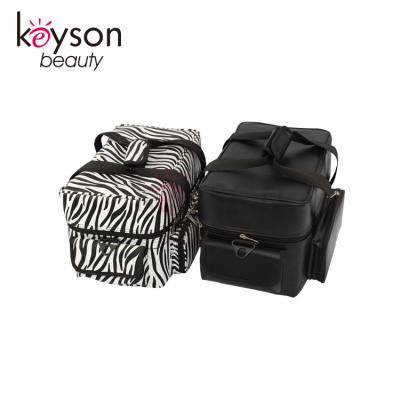 China Keyson China OEM Custom Zipper Cosmetic Bag Make Up Kit Bag With Handle for sale