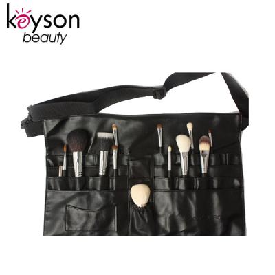 China Keyson Portable PU Leather Personalized Makeup Brush Belt With Multiple Slots for sale