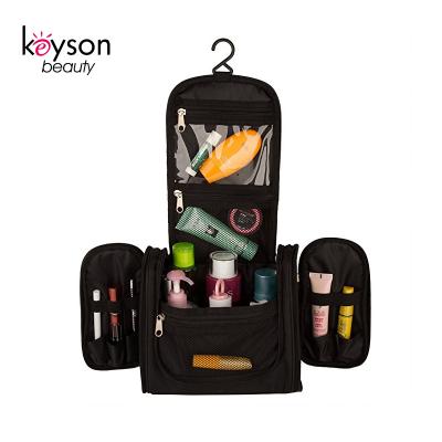 China Keyson Custom Luxury Classic Color Men's Business Folding Travel Toiletries Hanging Bag for sale