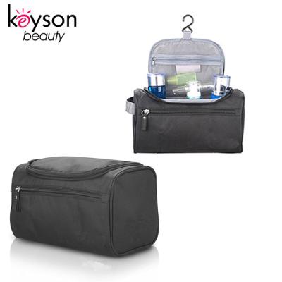 China Keyson OEM Custom Nylon Fabric Travel Toiletry Organizer Bag With Hanging Hook for sale