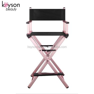 China Keyson Factory Price Light And Foldable Cheap Pink Frame Manager Barber Chair For Makeup for sale