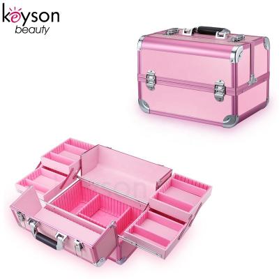 China Fashion FACTORY WHOLESALE Portable Cosmetic Case Makeup Organizer Cosmetic Box for sale