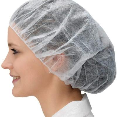 China Medical Health Services Disposable Nonwoven Buffy Cap, Clip Hair Net for sale