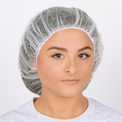 China JUENYA Nurse Bouffant Cap pp Breathable Nonwoven Face Hat Round Hair Net Disposable Surgical Scrub Hat for sale