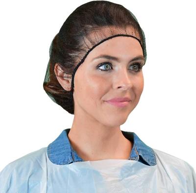 China Durable Invisible Mesh Nylon Protective Caps Disposable Hair Net JUENYA Breathable Head Cover Hat for sale