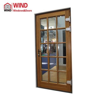 China Swing Copper Plated Sliding Casement Window And Door With Grid For Home for sale