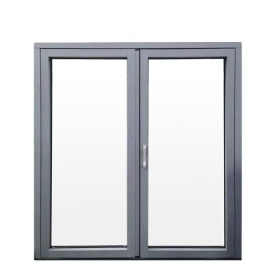 China WIND Waterproof Double Glazed Aluminum Clad Wood Exterior Entry Window Doors High Quality Manufacturer in China for sale