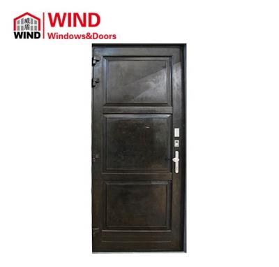 China Outdoor Single Automatic Bronze Wood Folding Screen Swing Door Swing Door Solid Wood Solid Wood Swing Gate for sale