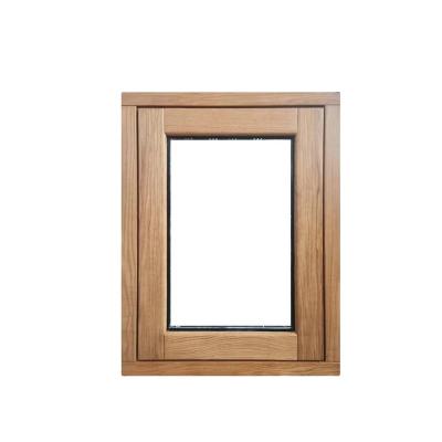 China Swing Bathroom Glass White Wooden Windows for sale