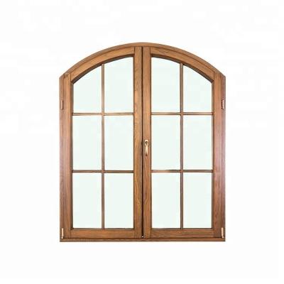 China Swing Wholesale Tilt And Turn Aluminum And Wood Arched Casement Window for sale