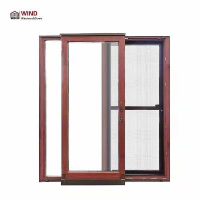 China Chinese Modern Sliding And Folding Door With Modern Wooden Mesh Screen Accordion Doors Solid Glass Double Glazing Exterior 2 Years NC; TIA for sale