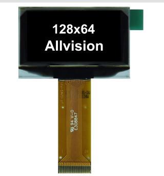 Chine Module d'affichage d'Allvision OLED, angle de visualisation libre d'affichage monochrome d'Oled à vendre