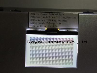 China Módulo paralelo de la exhibición de la exhibición FFC Lcd del gris 240X160 Dots Graphic LCD de Stn en venta