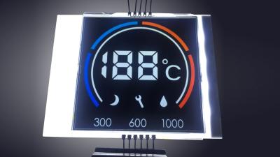 China Numerieke Veelkleurige 7 Segmentlcd Vertoning 3.3V FSTN voor Thermostaat Te koop