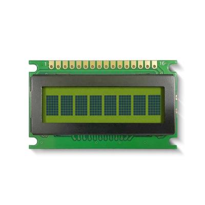 China Charakter 8X1 Stn-PFEILER LCD-Anzeigen-Modul SPLC780 mit LED-Hintergrundbeleuchtung zu verkaufen