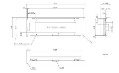 China 160X40 Dots Matrix LCD Gp1135A01 Gp1135A01b kapazitives Rtp 16 Stellen zu verkaufen