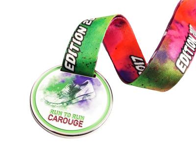 China Europe factory wholesale custom souvenir zinc alloy metal sport running medal for sale