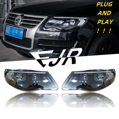 Chine Accessoires automobiles pour Vw Touareg Assemblage de phares 2007-2010 Mise à niveau vers un nouveau phare à LED Feux de roulement Feux de voiture à vendre