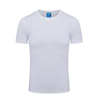 China Eco-friendly professionally made quick-drying cheap 100% polyester round neck adult sports t-shirt for sale