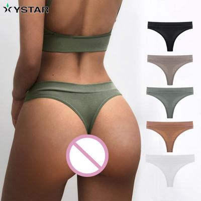 China Antibacterial Wholesale High Quality Sexy Thong Panties Women Underwear Ladies G-String Seamless Briefs for sale