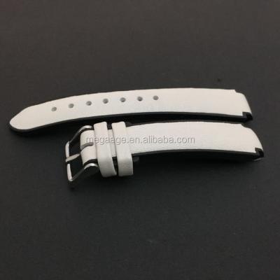 China Rubber Made In China Durable TPU Leather Strap Strap Band Leather Watch Strap for sale