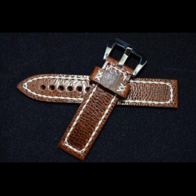 China Newest Leather Strap Watch Band Fashion Cool Handmade Leather Belt 24mm for sale