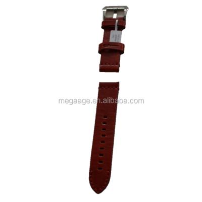 China 100% Leather Brown Leather Belt Handstitch Watch Strap for sale