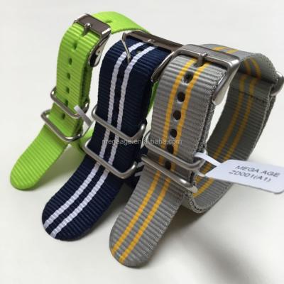 China Nylon Cloth 14mm Zulu Wrist Strap Watch Belt NATO Band for sale