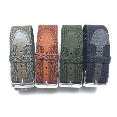 China Leather polyester 14mm, 16mm, 18mm, 20 mm 22mm perlon watch strap for wholesale for sale