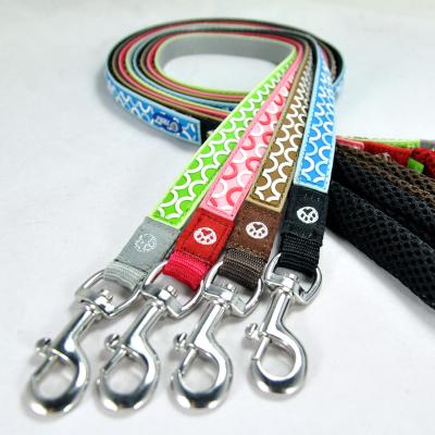 China Breathable Designed Nylon Woven With Rubberized Pet Leash for sale