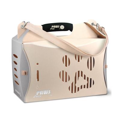 China Pet Travel 100% PP Breathable Recyclable Plastic Light And Firm Pet Cages, Portable Carriers Dog Carrier for sale