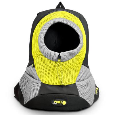 China Sporty Outdoor Breathable Pet Carrier Backpack Padded Air-Mesh Travel Front Bag for sale