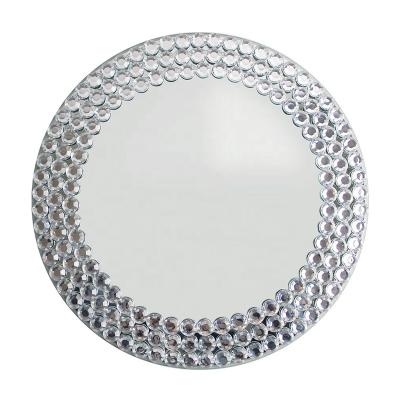 China Nordic Best Selling Sustainable Products Crystal Glass Charger Plates for sale