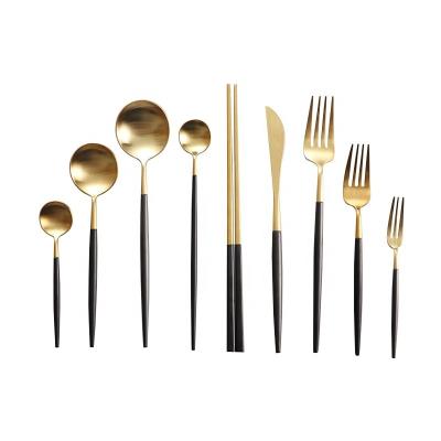 China Wholesale Bulk Stocked JK Gold Flatware Wedding Cutlery Sets Flatware for sale