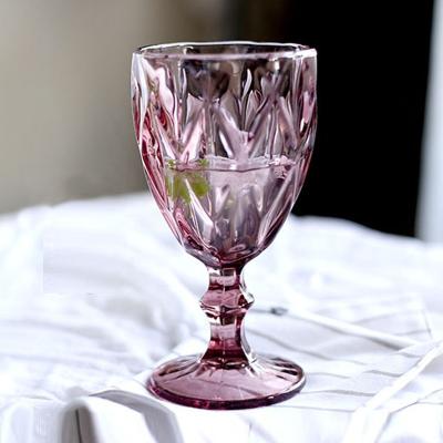 China Stored creative European style glass cup decoration red wine cup home engraving engraving GLASS goblet for sale