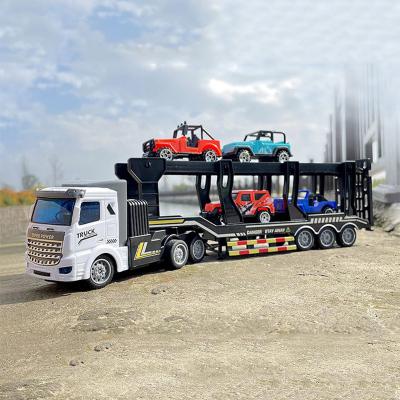 China RC Model New Truck RC Truck Trailer Electronics Transporter Mini Cars Toy Vehicles Toys Transport Car Transporters Set Gift For Kid for sale