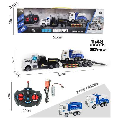 China RC Model Police Car Steering Wheel Control Power Truck Trailer Crane Rescue Container Race Car Radio Remote Control for sale