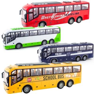 China RC Model Rc School Buses Vehicle Car 4ch Remote Control Toy Simulated Truck Car Radio Control Electronic Bus Children Play Bus Battery Power for sale