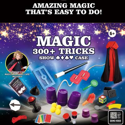 China 300 Tricks Plastic Magic Trick Magic Kit For Kids Magic Tricks Games Toys For Girls Boys Magician Pretend Set Game Dress For Toddlers for sale