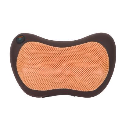 China Wooden Body Cervical Massage Pillow With Heat Mat Shiatsu Neck Massager Pillow for sale