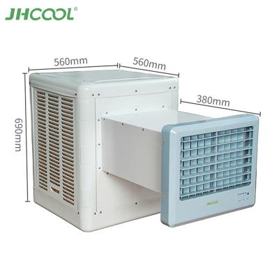 China JHCOOL 3000m3/h 180W energy saving remote control window mini evaporative other air conditioner for room for sale