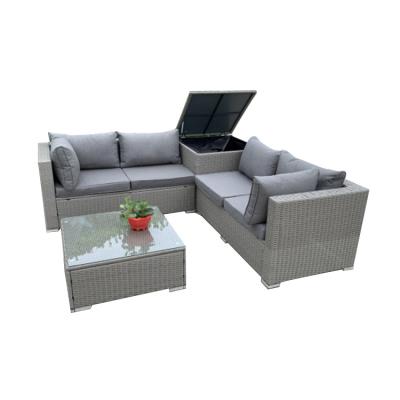 China Garden Set New Garden Furniture Luxury Outdoor Patio Furniture Rattan Sofa Set for sale