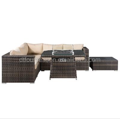 China Garden Fired Top Sale Rattan Pit Sets for sale