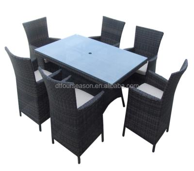 China Garden set rattan hot sale dining table for sale