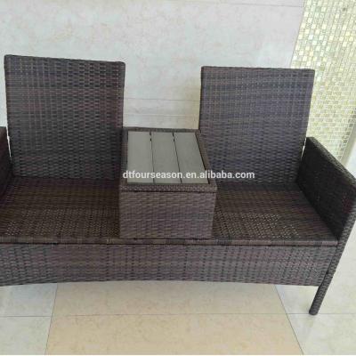 China Garden loveseat set rattan chair for outdoor garden for sale