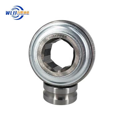 China Machinery Repair Shops Agricultural Machinery Hexagonal hole bearing outer ring spherical deep groove ball bearing 206KPPB5 for sale