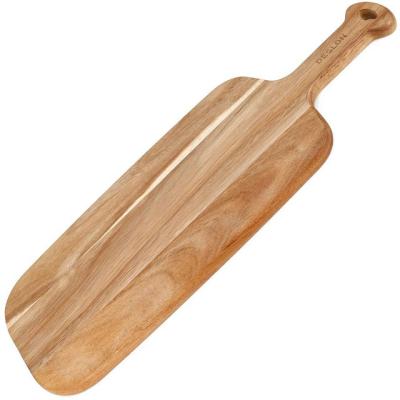 China Viable Custom Made Acacia Wood Cutlery Board With Wooden Handle Kitchen Cutting Cutting Plates Cheese Food Board Wood Cutting Board for sale