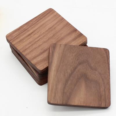 China Viable Wholesale Creative Solid Wood Wooden Coasters Wooden Drink Coasters for sale